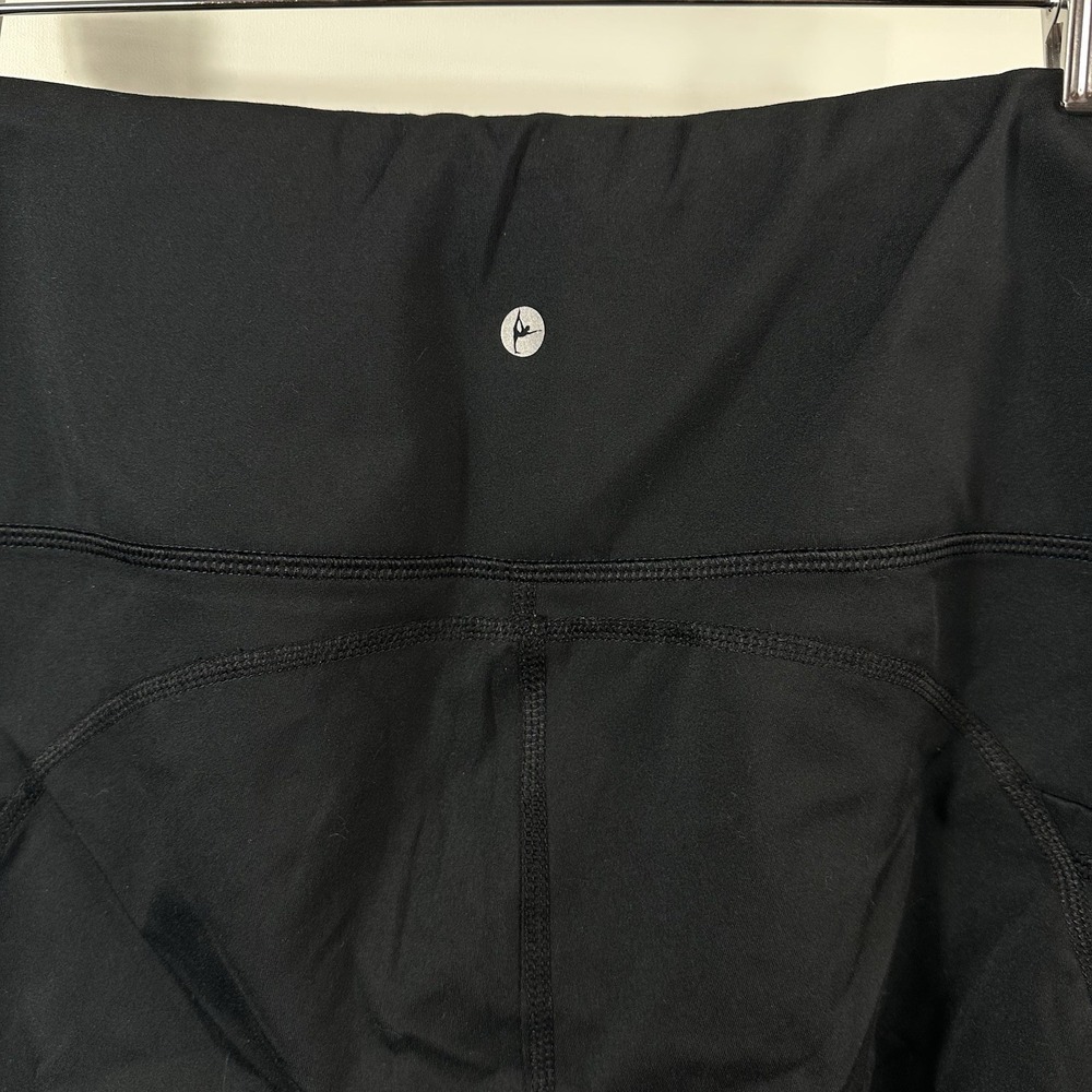 90 Degree Black Cropped Leggings Side Pockets Stretch Women's Large - Picture 5 of 8